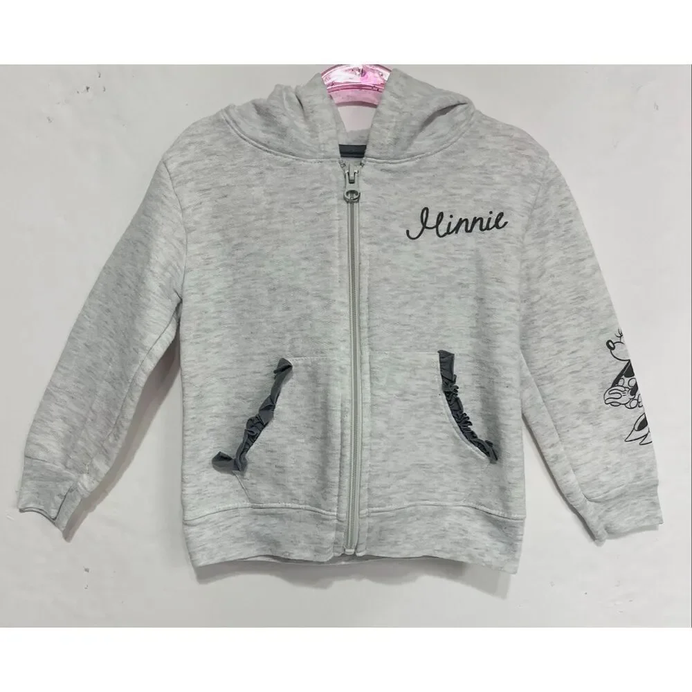 Disney Junior Minnie Gray Hoodie   Size 2T